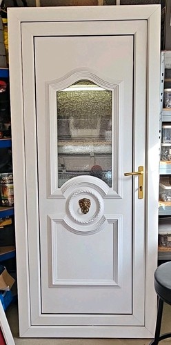 White upvc single door with - upvc,