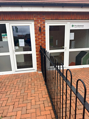 White upvc front entrance - white,