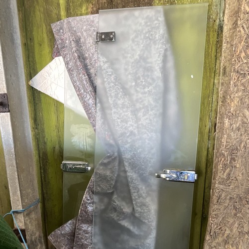Used glass doors with hinges - doors,