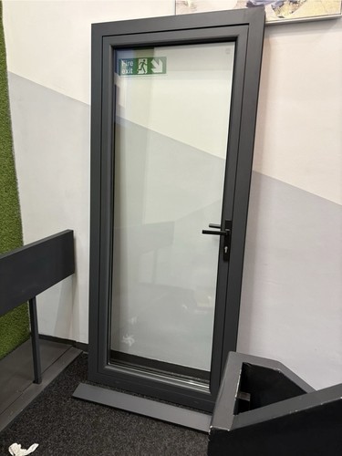 Grey aluminium single - grey,