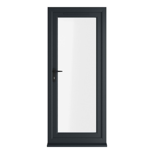 Pvc single door clear - clear, &