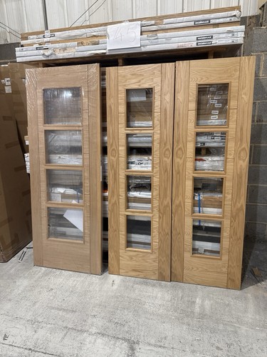Oak glass internal - glass, doors