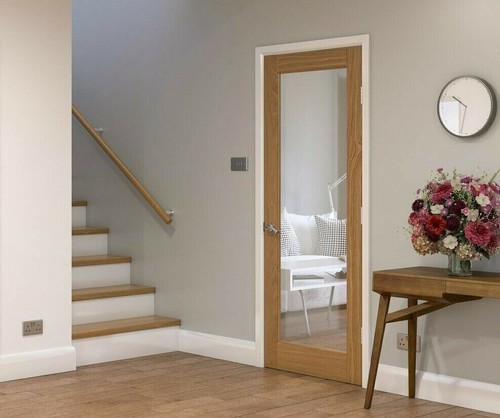 Oak clear tempered glass - tempered,
