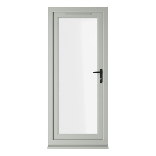 Upvc single door clear glass - single,