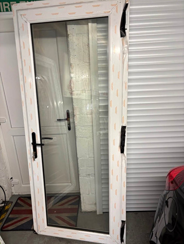 Single upvc door full - single,