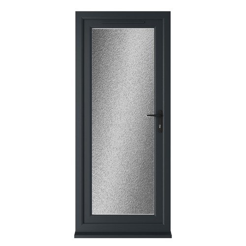 Pvc single door clear - door, &