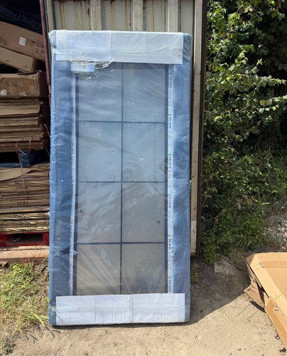 Modern grey single glass - glass, door