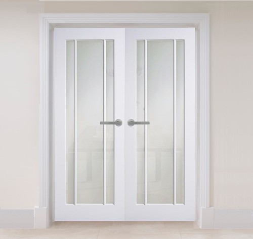 Internal glazed french - , doors