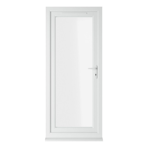 Upvc single door - upvc, clear