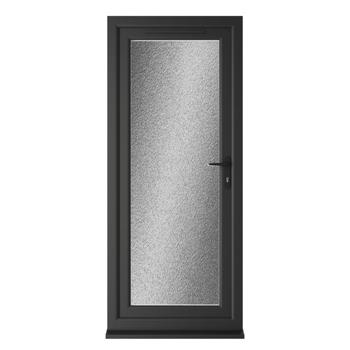 Upvc single door clear - door,