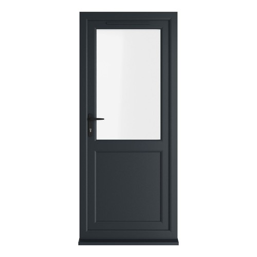 Upvc single door - door, half