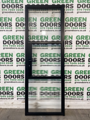 Internal aluminium glass door - aluminium,