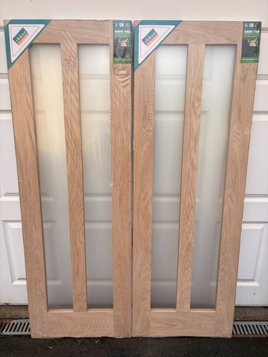 Pair internal white - of, oak