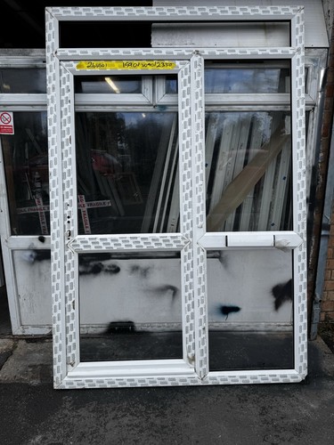 New white upvc door with - white,