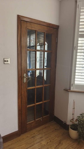 Wood clear glazed glass - clear,