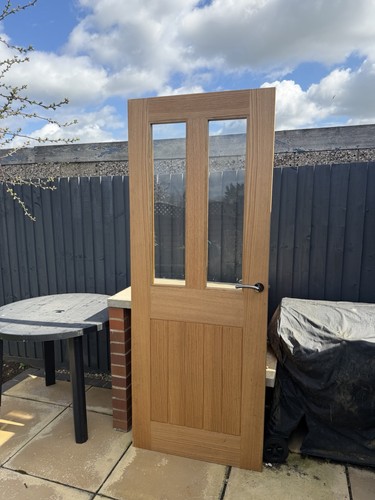Oak internal doors with glass - internal,